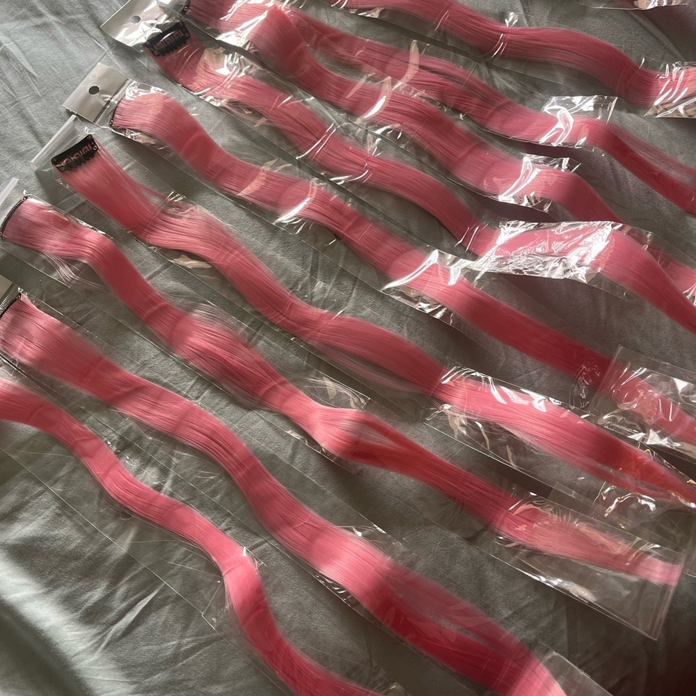 Pink Hair Extensions